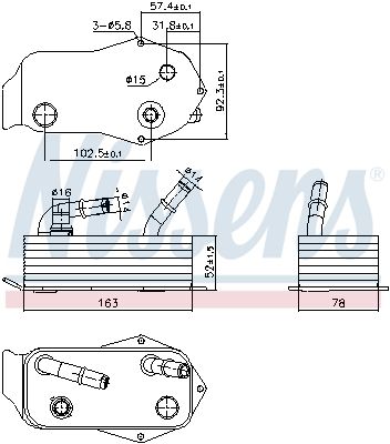 Nissens 91353 Радіатор оливний