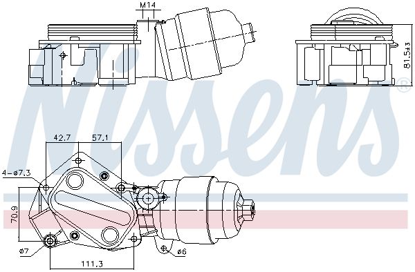 Nissens 91357 Радіатор оливний