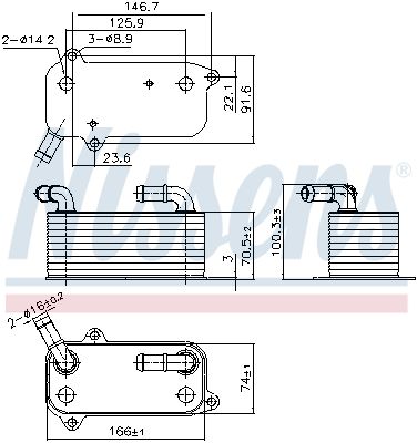 Nissens 91389 Радіатор оливний