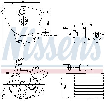 Nissens 91398 Радіатор оливний