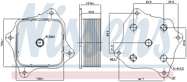 Nissens 91421 Радіатор оливний