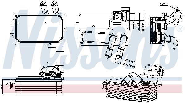 Nissens 91511 Радіатор оливний