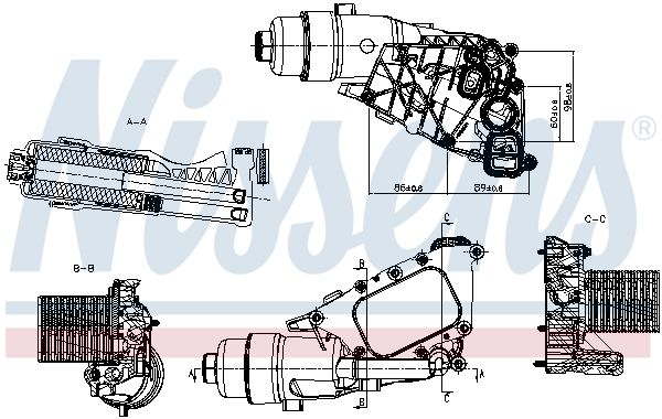Nissens 91530 Радіатор оливний