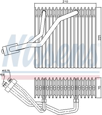 Nissens 92176 Випарник кондиціонера