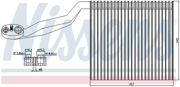 Nissens 92294 Випарник, система кондиціонування повітря