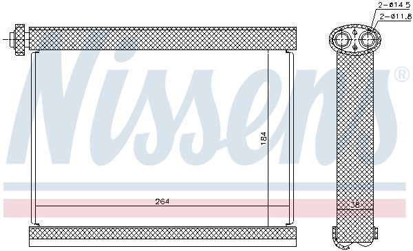 Nissens 92317 Випарник кондиціонера