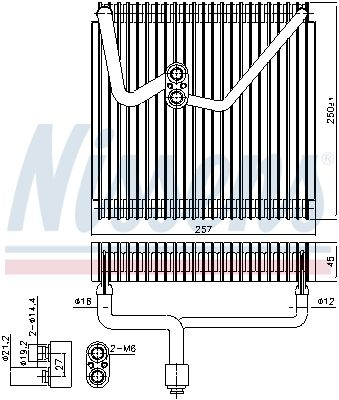 Nissens 92339 Випарник кондиціонера