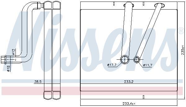 Nissens 92381 Випарник кондиціонера