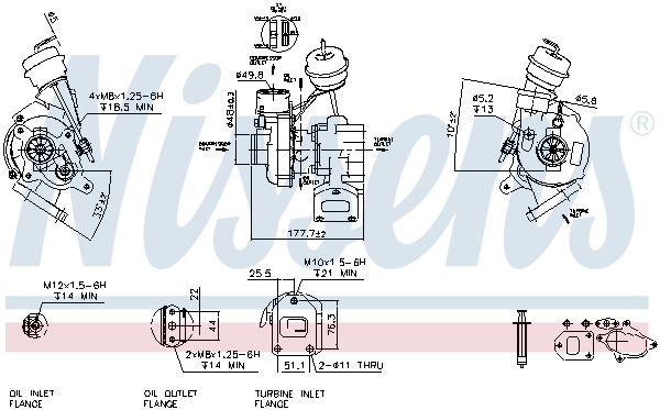 Nissens 93026 Турбокомпресор First Fit