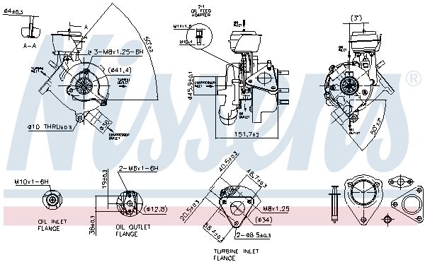 Nissens 93038 Турбокомпресор First Fit