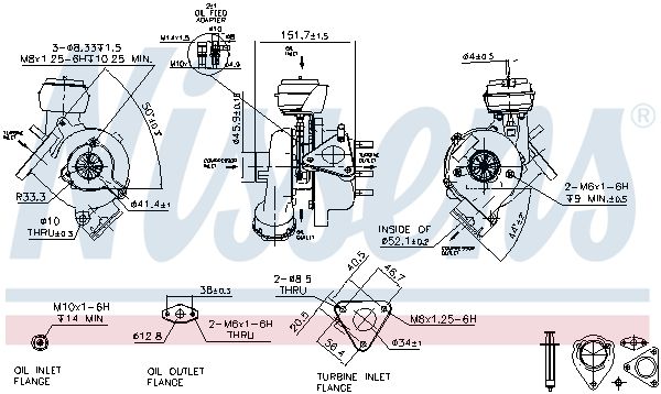 Nissens 93043 Компресор, наддування