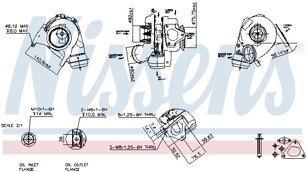 Nissens 93051 Турбокомпресор First Fit