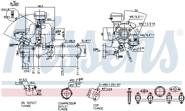 Nissens 93068 Турбокомпресор First Fit