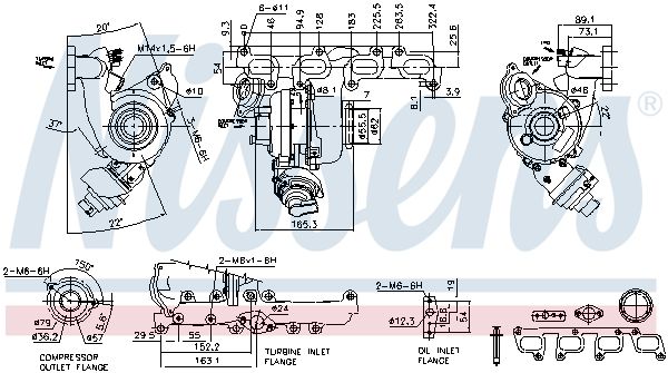Nissens 93076 Компресор, наддування