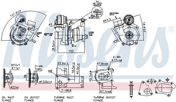 Nissens 93078 Турбокомпресор First Fit