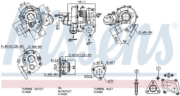 Nissens 93113 Турбокомпресор First Fit