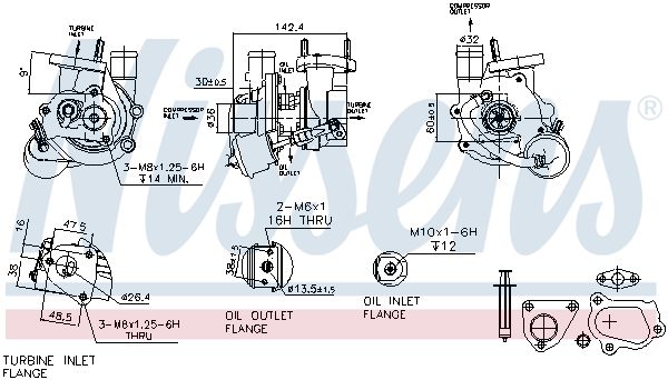 Nissens 93134 Турбокомпресор First Fit