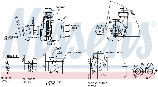 Nissens 93136 Турбокомпресор First Fit