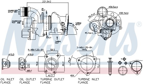 Nissens 93154 Компресор, наддування