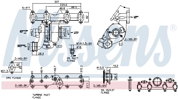 Nissens 93218 Турбокомпресор First Fit