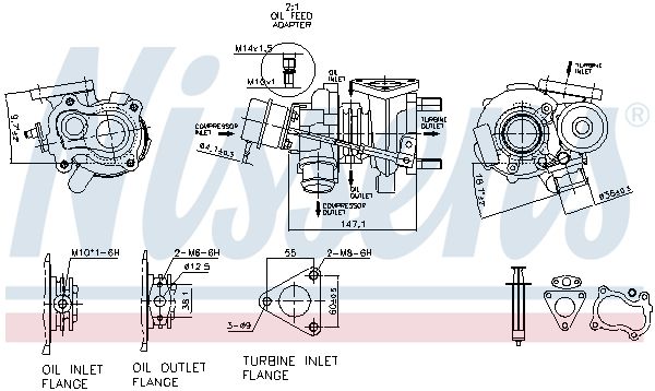 Nissens 93219 Турбокомпресор First Fit