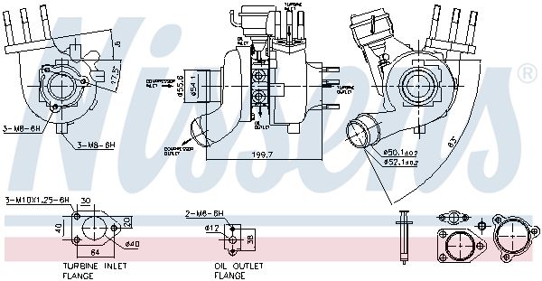 Nissens 93228 Турбокомпресор First Fit