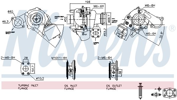 Nissens 93258 Компресор, наддування