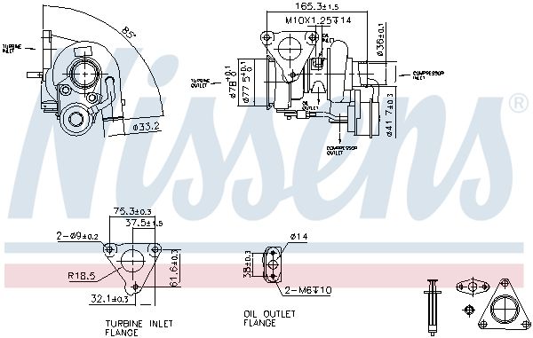 Nissens 93262 Турбокомпресор First Fit