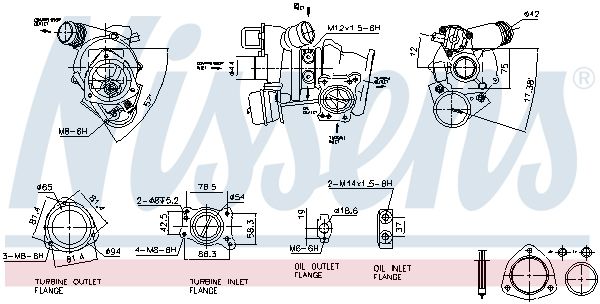 Nissens 93282 Компресор, наддування