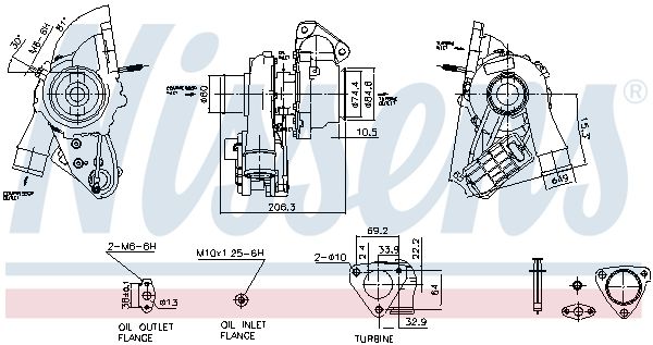Nissens 93284 Турбокомпресор First Fit