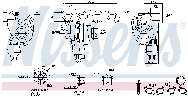 Nissens 93285 Компресор, наддування