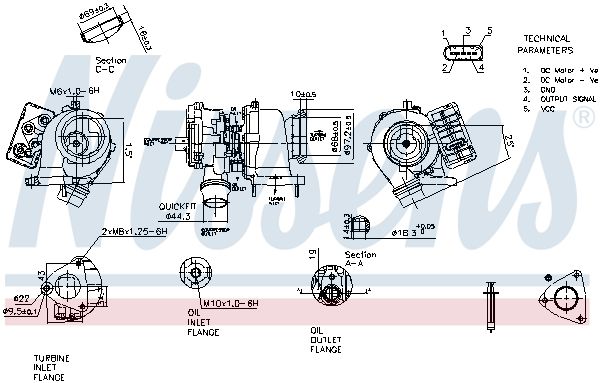 Nissens 93308 Компресор, наддування