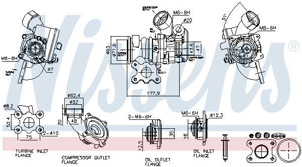 Nissens 93315 Турбокомпресор First Fit