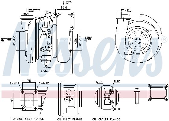 Nissens 93333 Компресор, наддування