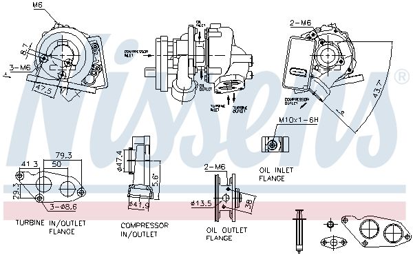 Nissens 93347 Компресор, наддування
