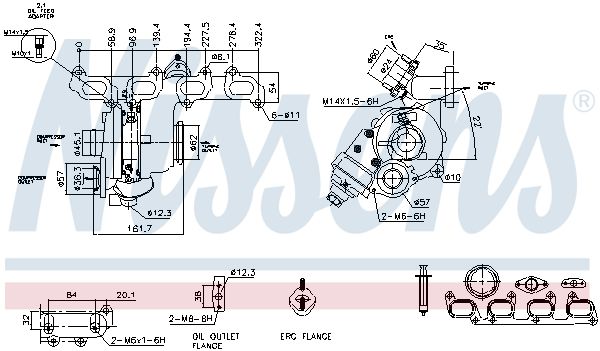 Nissens 93356 Турбокомпресор First Fit