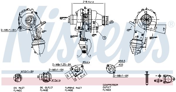 Nissens 93416 Турбокомпресор First Fit