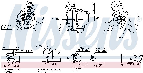 Nissens 93418 Турбокомпресор First Fit
