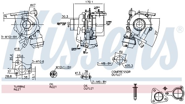 Nissens 93425 Компресор, наддування