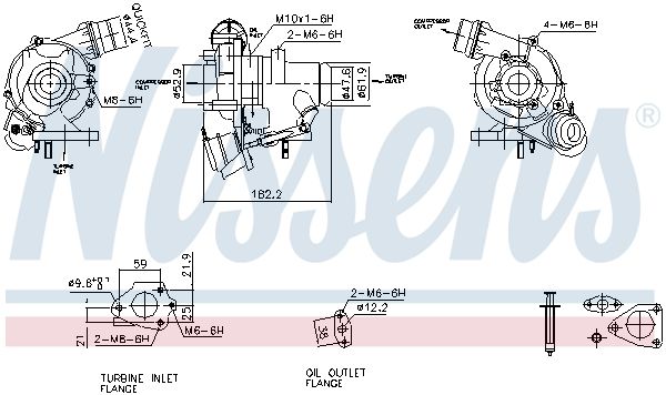 Nissens 93426 Турбокомпресор First Fit