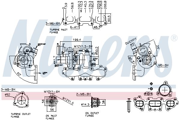 Nissens 93445 Компресор, наддування