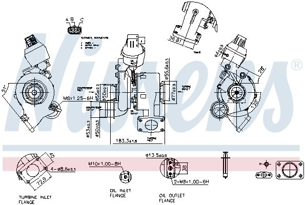 Nissens 93455 Компресор, наддування