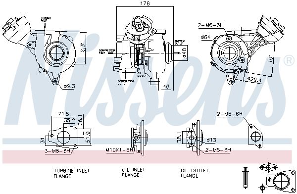 Nissens 93482 Компресор, наддування