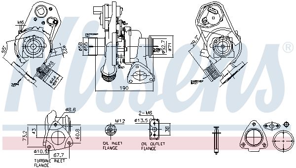 Nissens 93486 Компресор, наддування