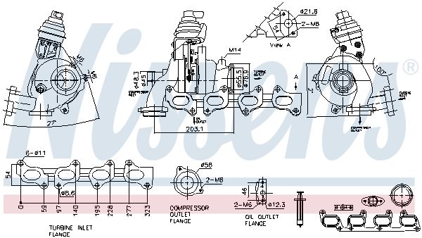 Nissens 93499 Турбокомпресор First Fit