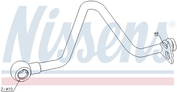 Nissens 935068 Оливопровід, компресор