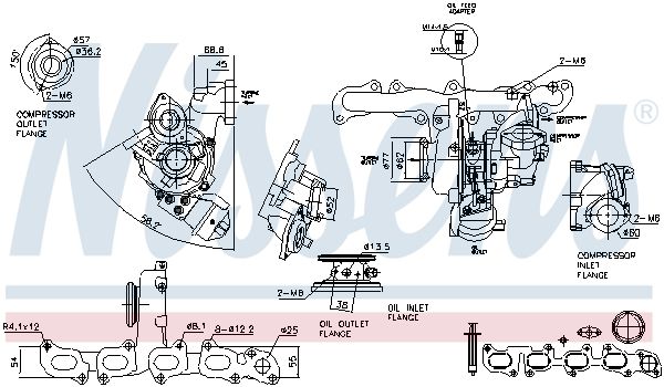 Nissens 93512 Турбокомпресор First Fit