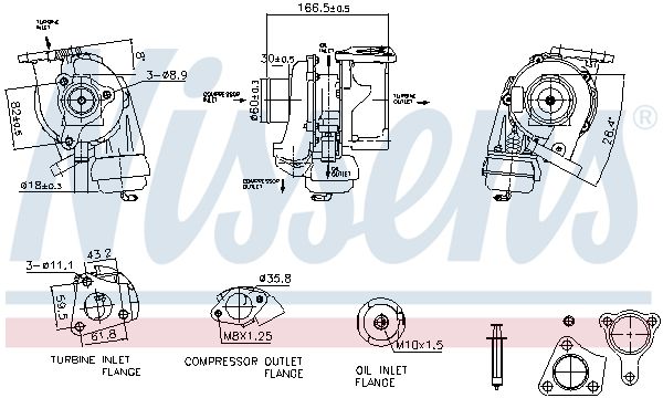 Nissens 93525 Турбокомпресор First Fit