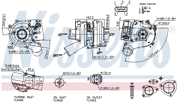 Nissens 93534 Турбокомпресор First Fit