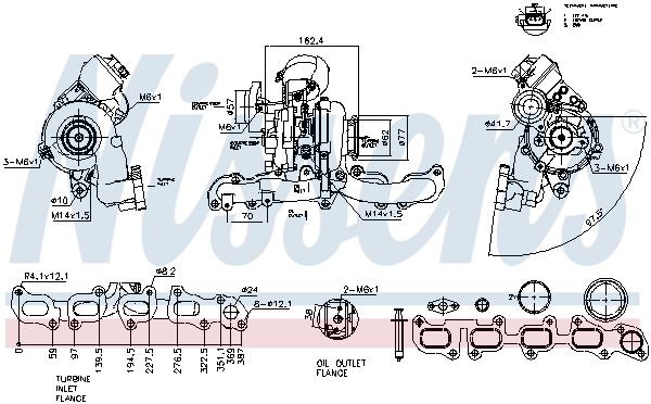 Nissens 93547 Турбокомпресор First Fit